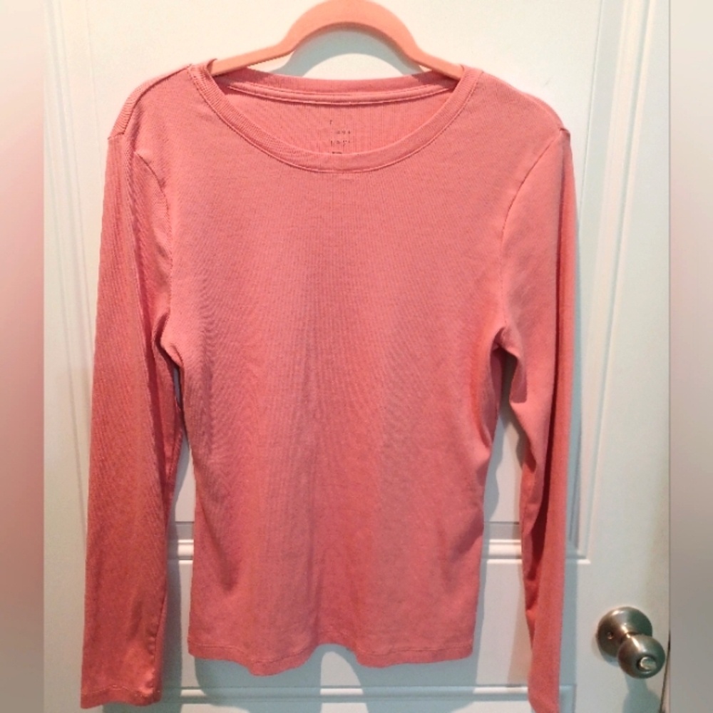 NWOT A New Day Pink Long Sleeve Cotton Top!